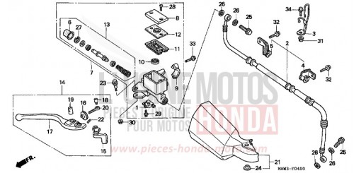 FR. BRAKE MASTER CYLINDER XL600VT de 1996